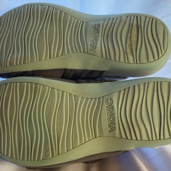 Vionic Sarah Adjustable Double Strap Slides Sandals Grey Blue Size 8.5 New - Picture 9 of 10